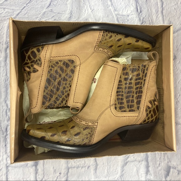 Donato Marrone Cowboy Ankle Boots Men’s Size 8D - Picture 1 of 14